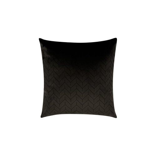 Square Pillow, 100% Polyester Fill, Gen Velvet, Zipper, 16x16, Mink Brown
